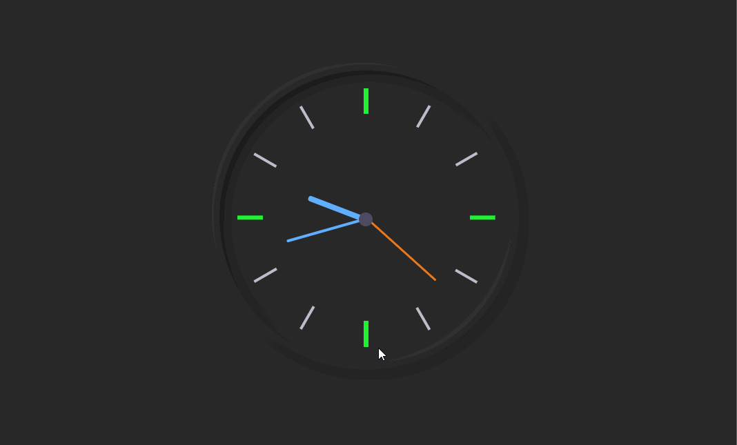 JavaScript 模拟时钟