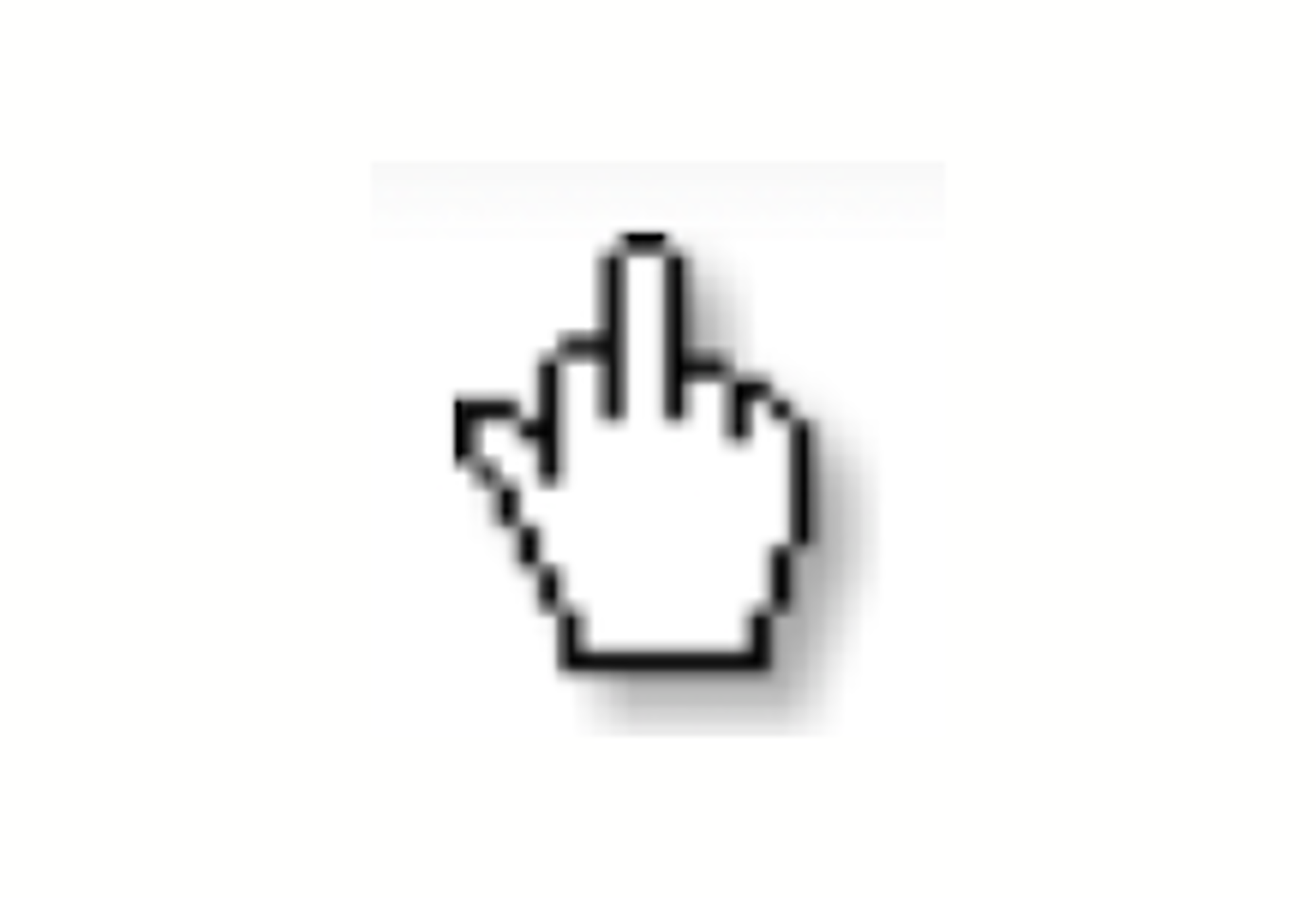 让你的鼠标变为中指 - 浏览器插件The Finger Cursor