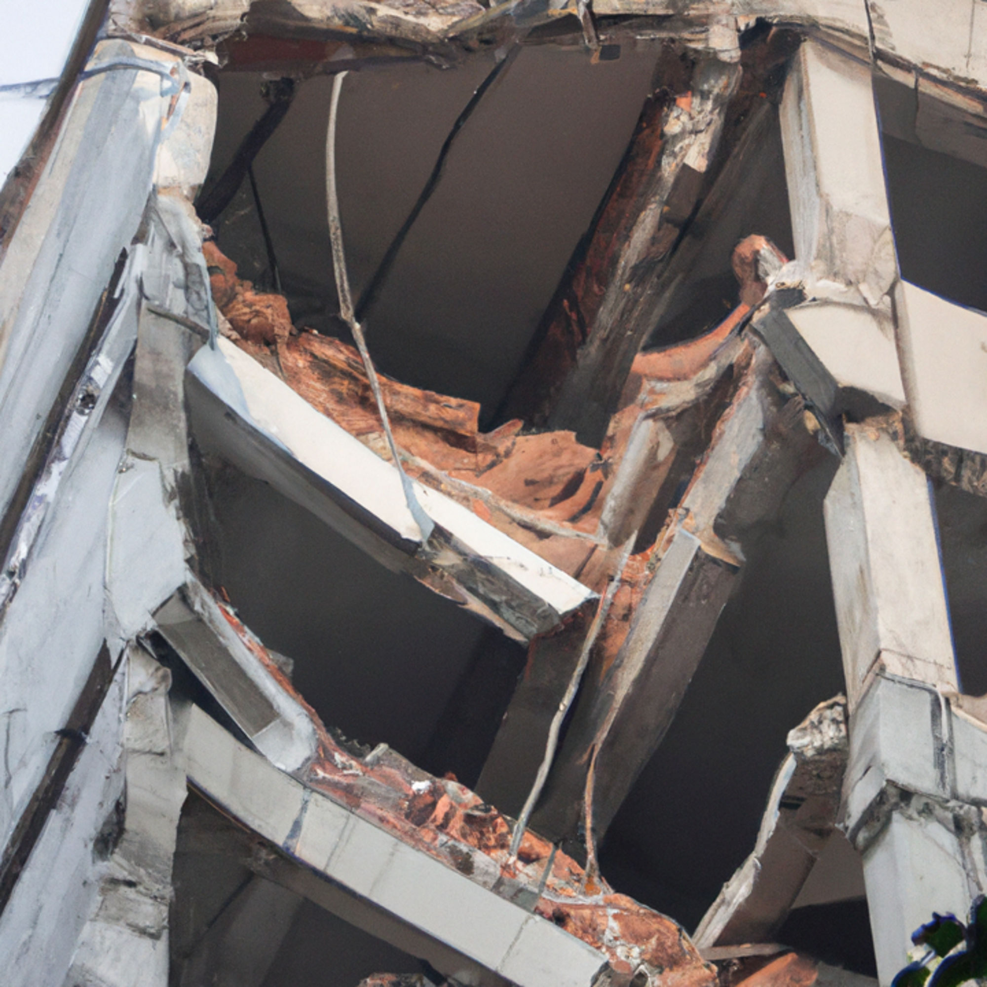 Collapsed building (Generated via OpenAI)