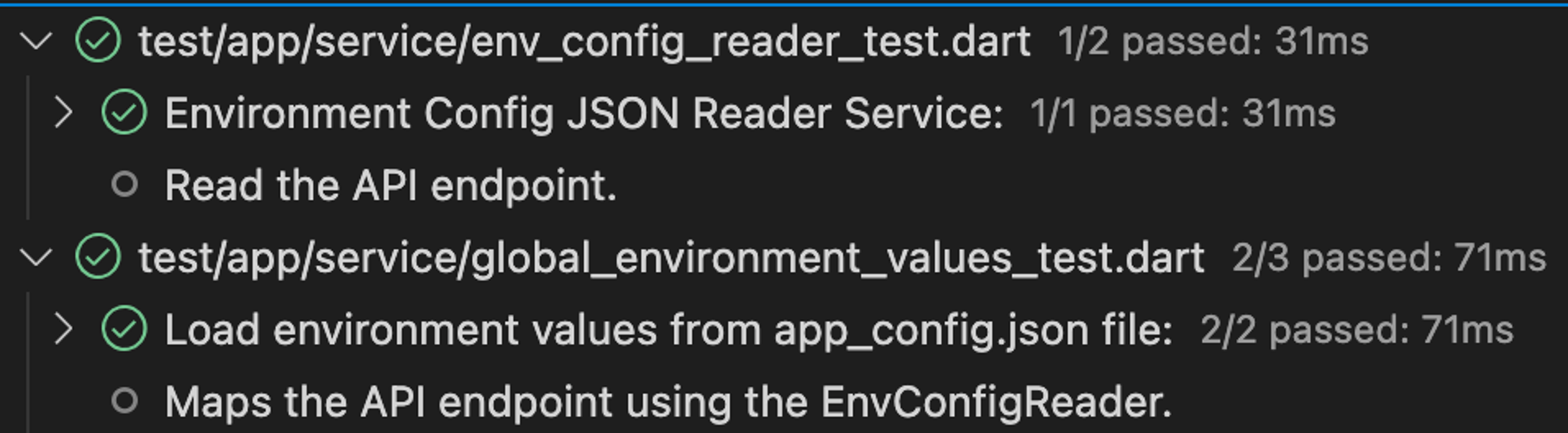 Load the environment values from app_config.json on startup.