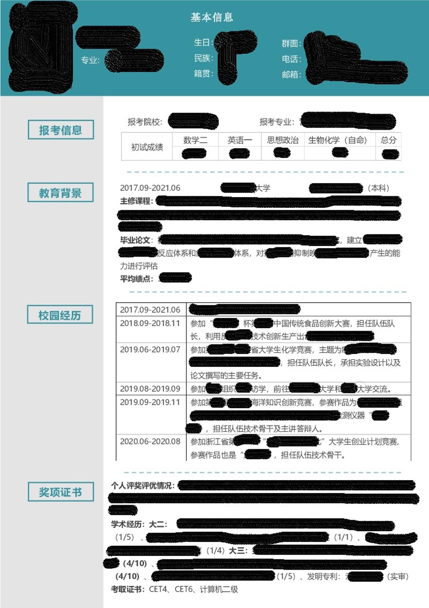 模板展示