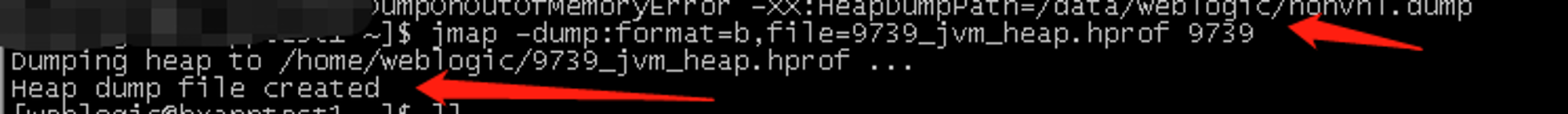 jmap -dump:format=b,file=9739_jvm_heap.hprof 9739