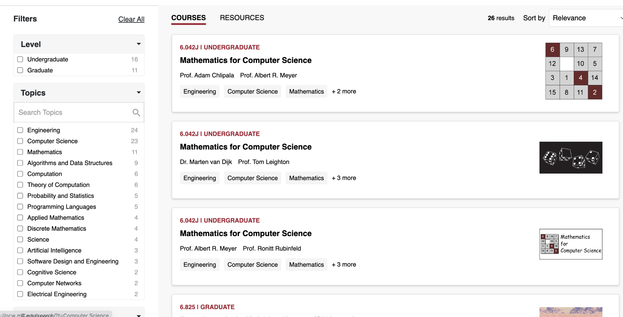OpenCourseWare-courses