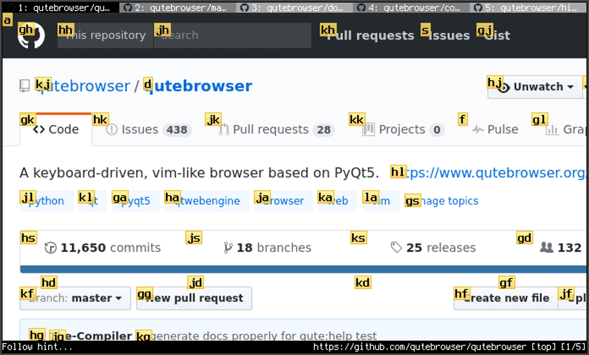 Qutebrowser. Qutebrowser Ricing.