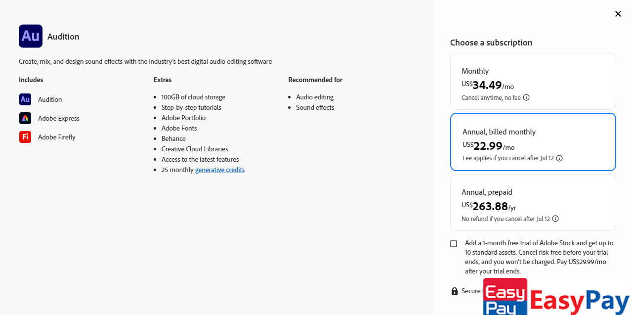 Adobe Audition 订阅全流程指南：虚拟信用卡轻松开通专业音频工具- mdnice 墨滴
