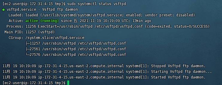 vsftpd-status