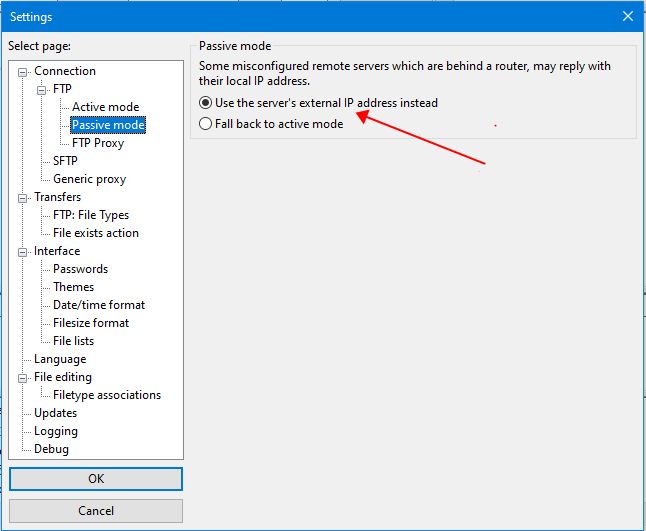 filezilla-passive-mode