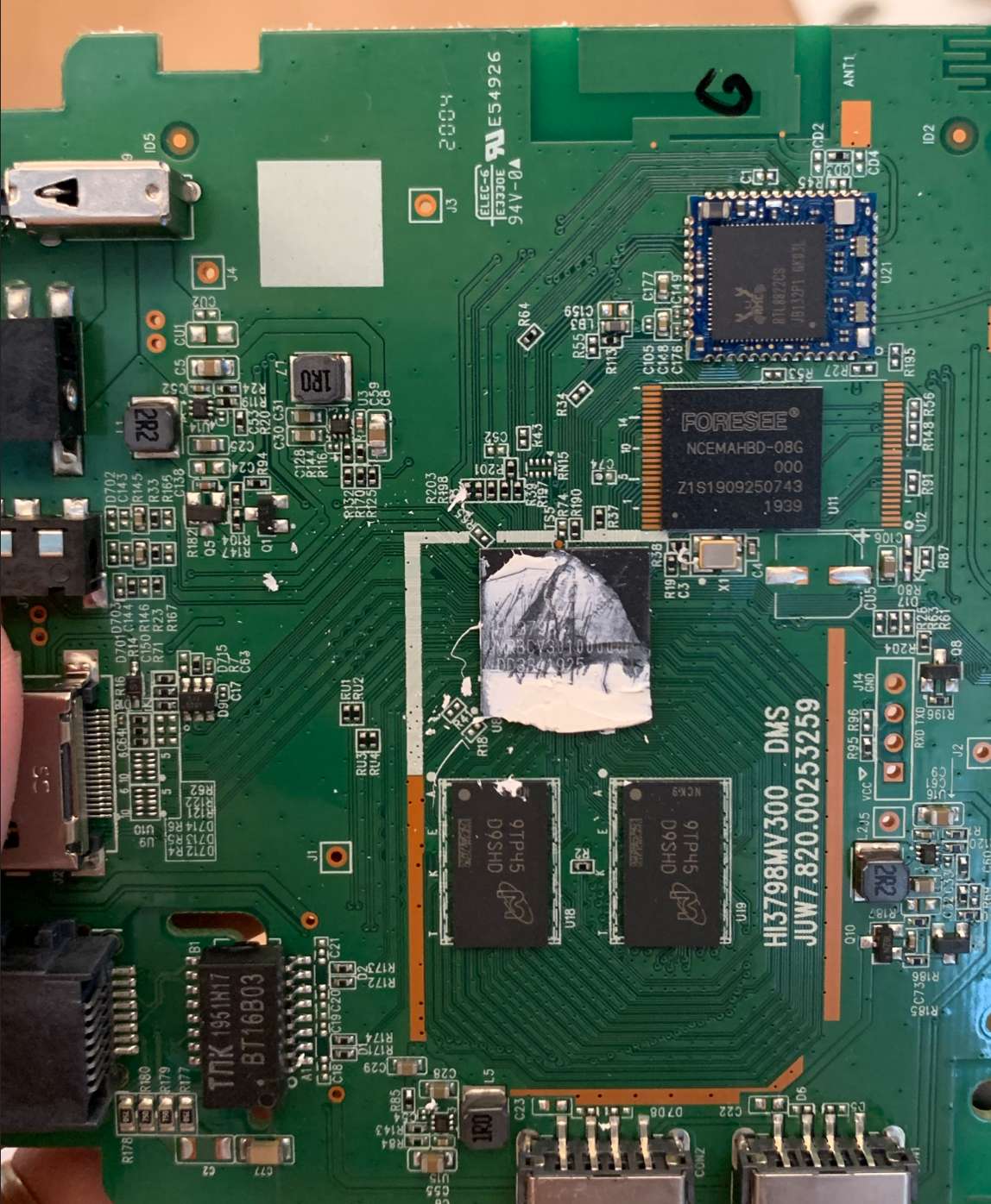 板子的整体实拍图