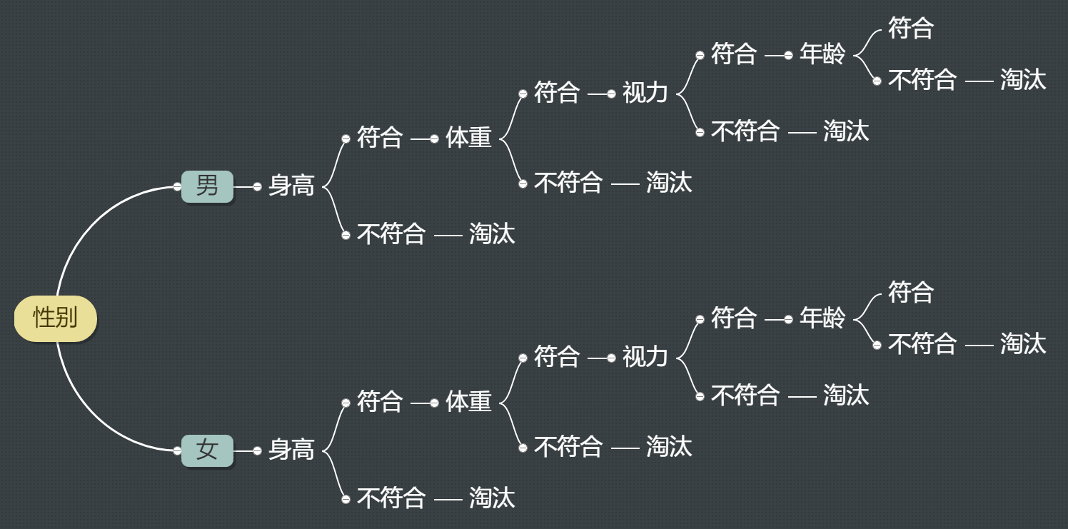 4.条件判断流程图-征兵标准