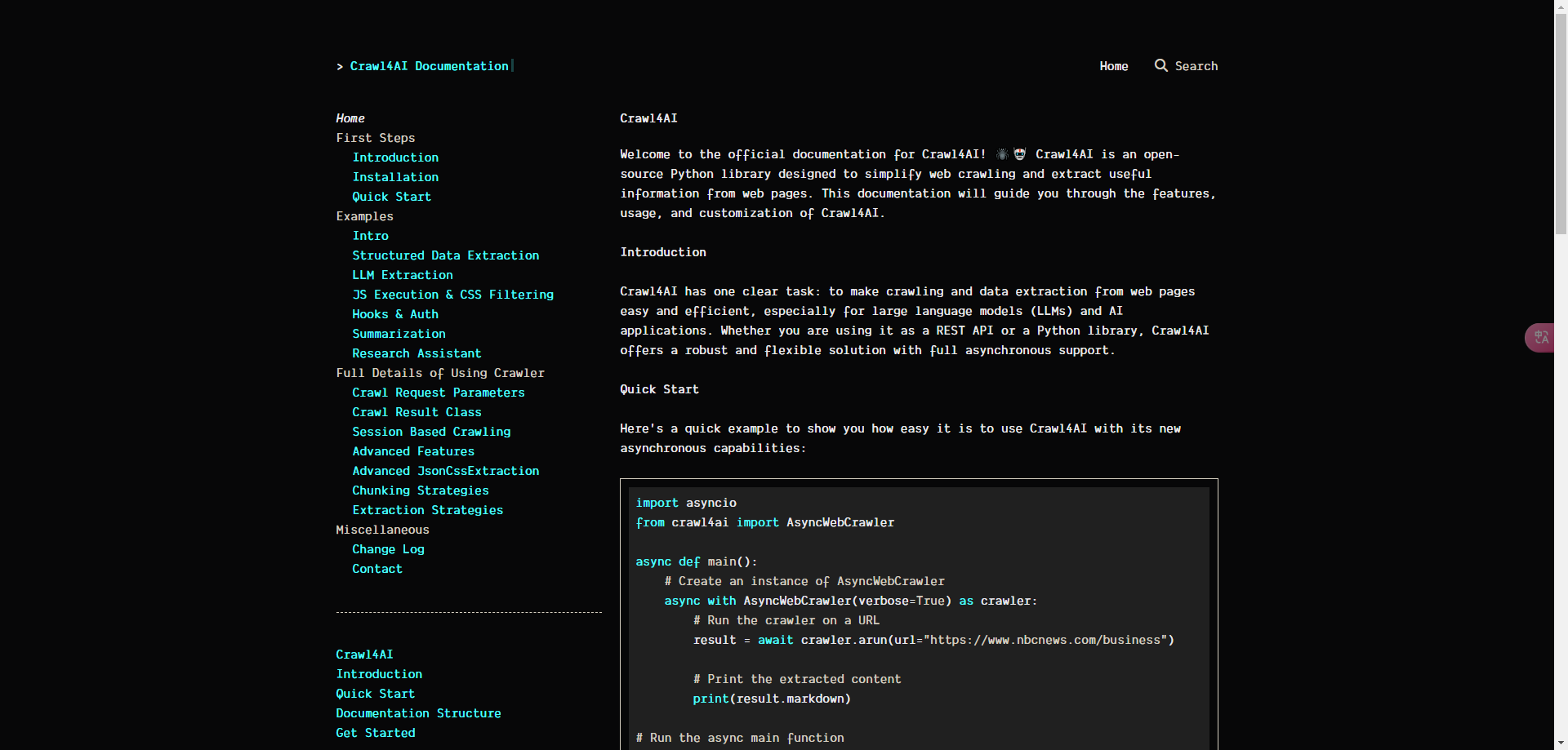crawl4ai：基于LLM的开源网页爬虫- mdnice 墨滴