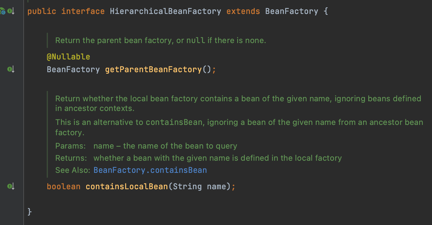 HierarchicalBeanFactory