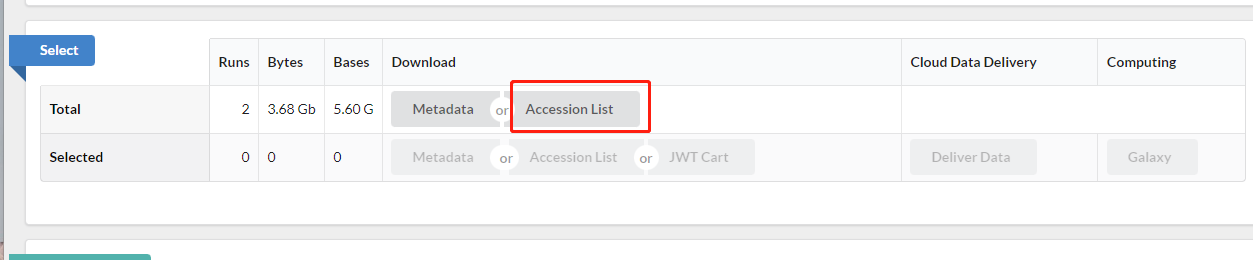 下载Accession List