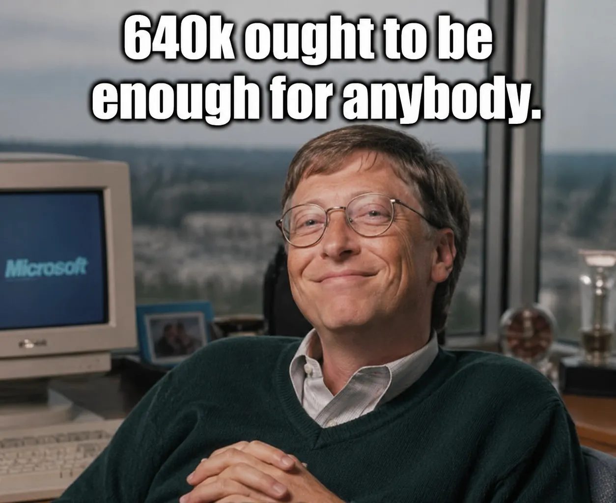 640k ought to be enough for anybody