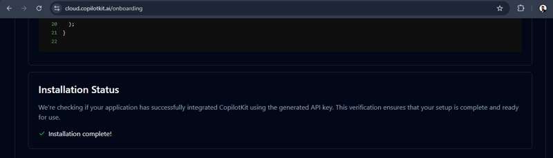 copilotkit 云仪表板