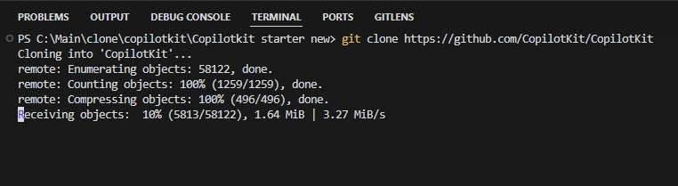 copilotkit repo 克隆