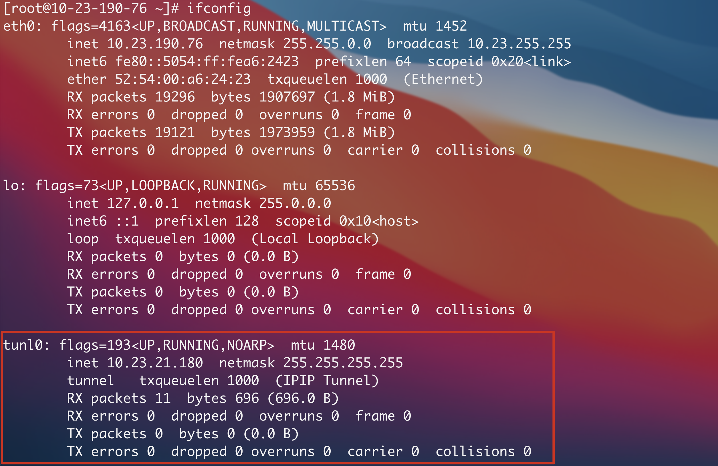 ifconfig