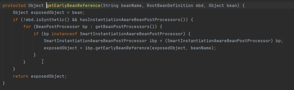 getEarlyBeanReference
