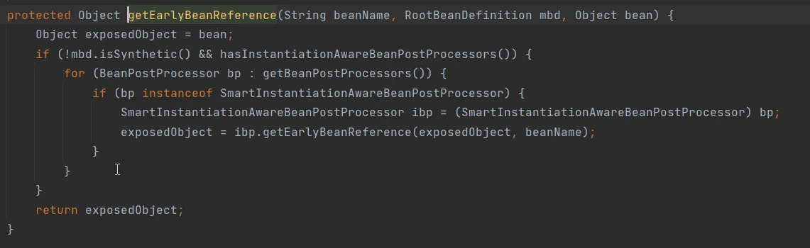 getEarlyBeanReference